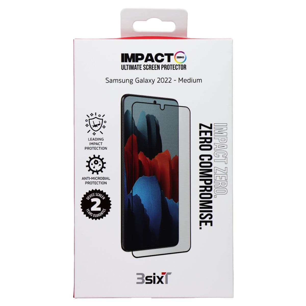 3SIXT ImpactZero Ultimate Screen Protector for Samsung Galaxy S22+ (Plus) image 1