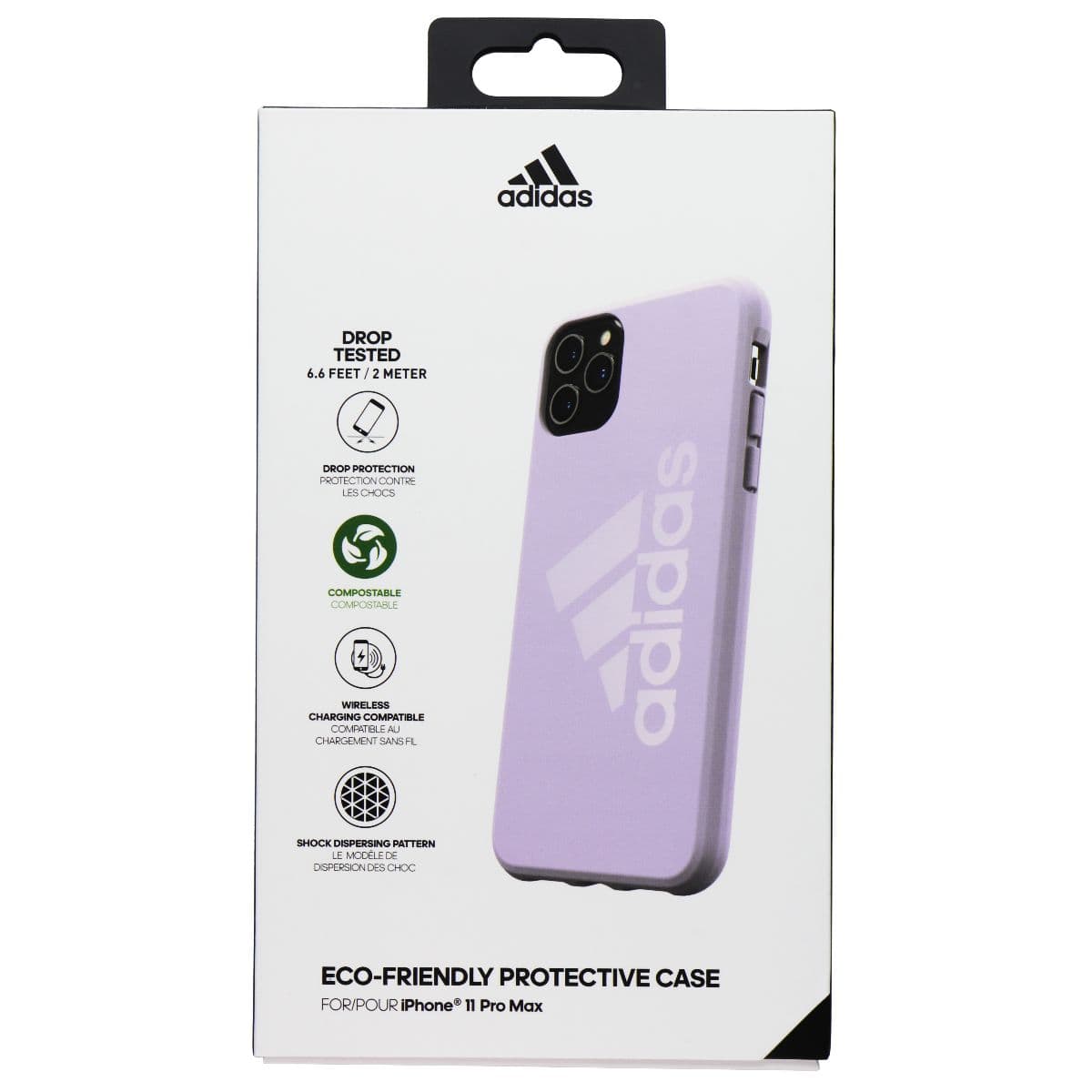 Adidas Eco-Friendly Protective Case for Apple iPhone 11 Pro Max - Purple image 1