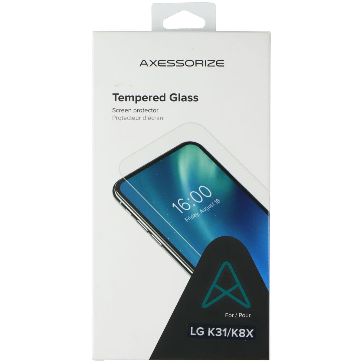 Axessorize Tempered Glass Screen Protector for LG K31 and K8X - Clear image 1