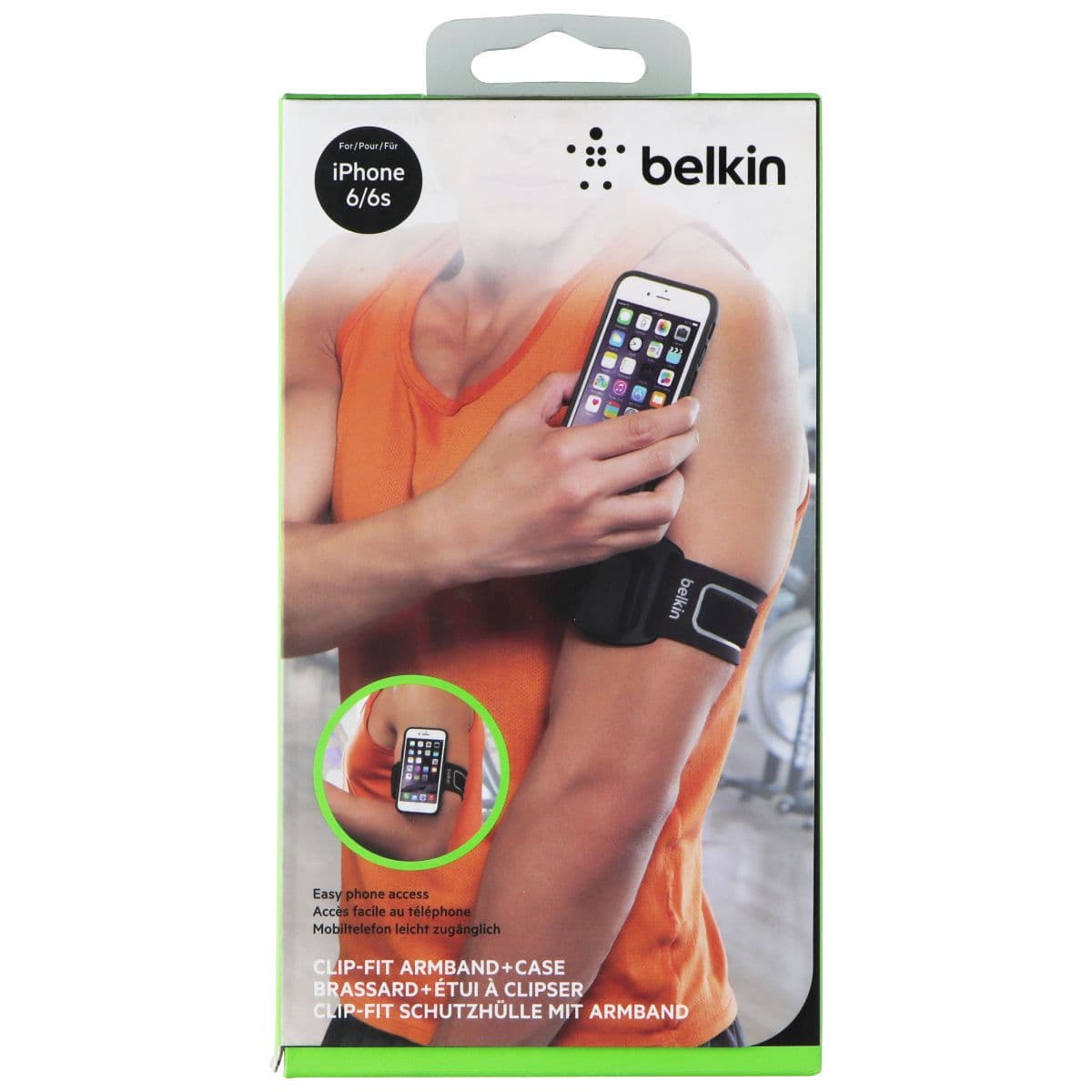 Belkin Clip-Fit Armband & Case for Apple iPhone 6/6S - Black image 1