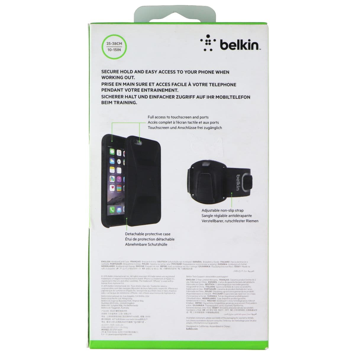 Belkin Clip-Fit Armband & Case for Apple iPhone 6/6S - Black image 2