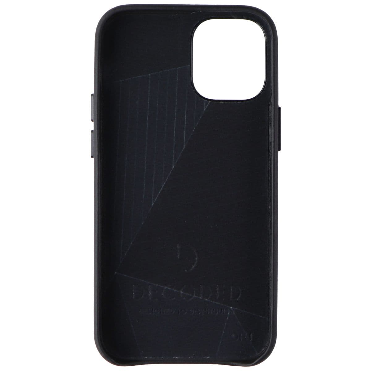 DECODED Leather Back Cover Case for Apple iPhone 12 Mini - Black image 3