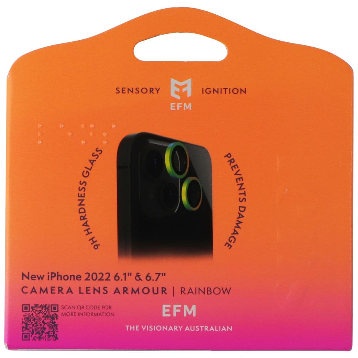 EFM Camera Lens Armour for Apple iPhone 14 / 14 Plus - Rainbow image 1
