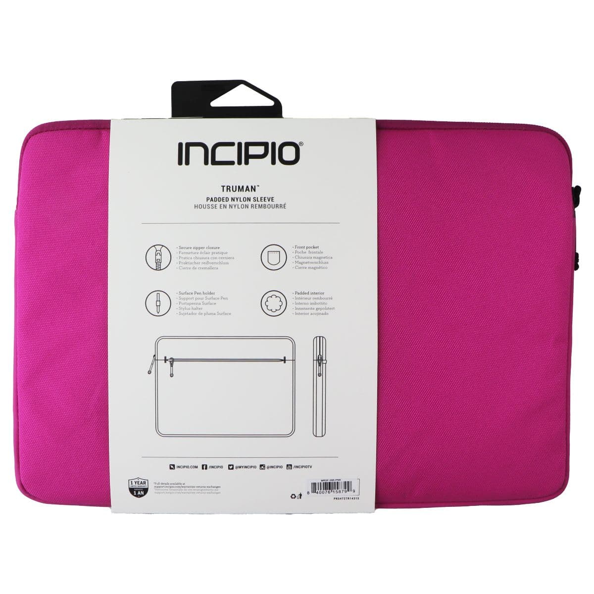 Incipio Padded Nylon Sleeve for Microsoft Surface Pro 4 - Pink image 2