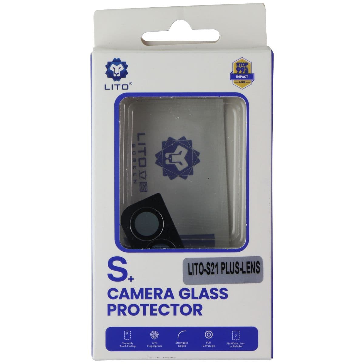 LITO S+ Camera Glass Protector for Samsung Galaxy (S21+) - Black image 1