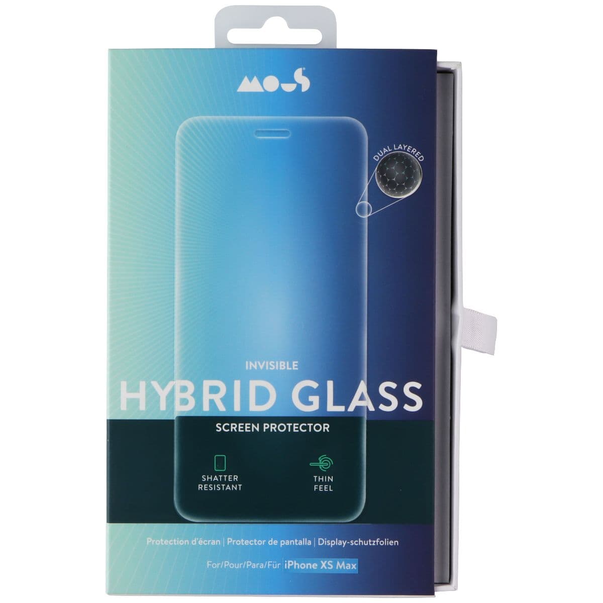 Mous Hybrid Glass Screen Protector for Apple iPhone XS Max image 1