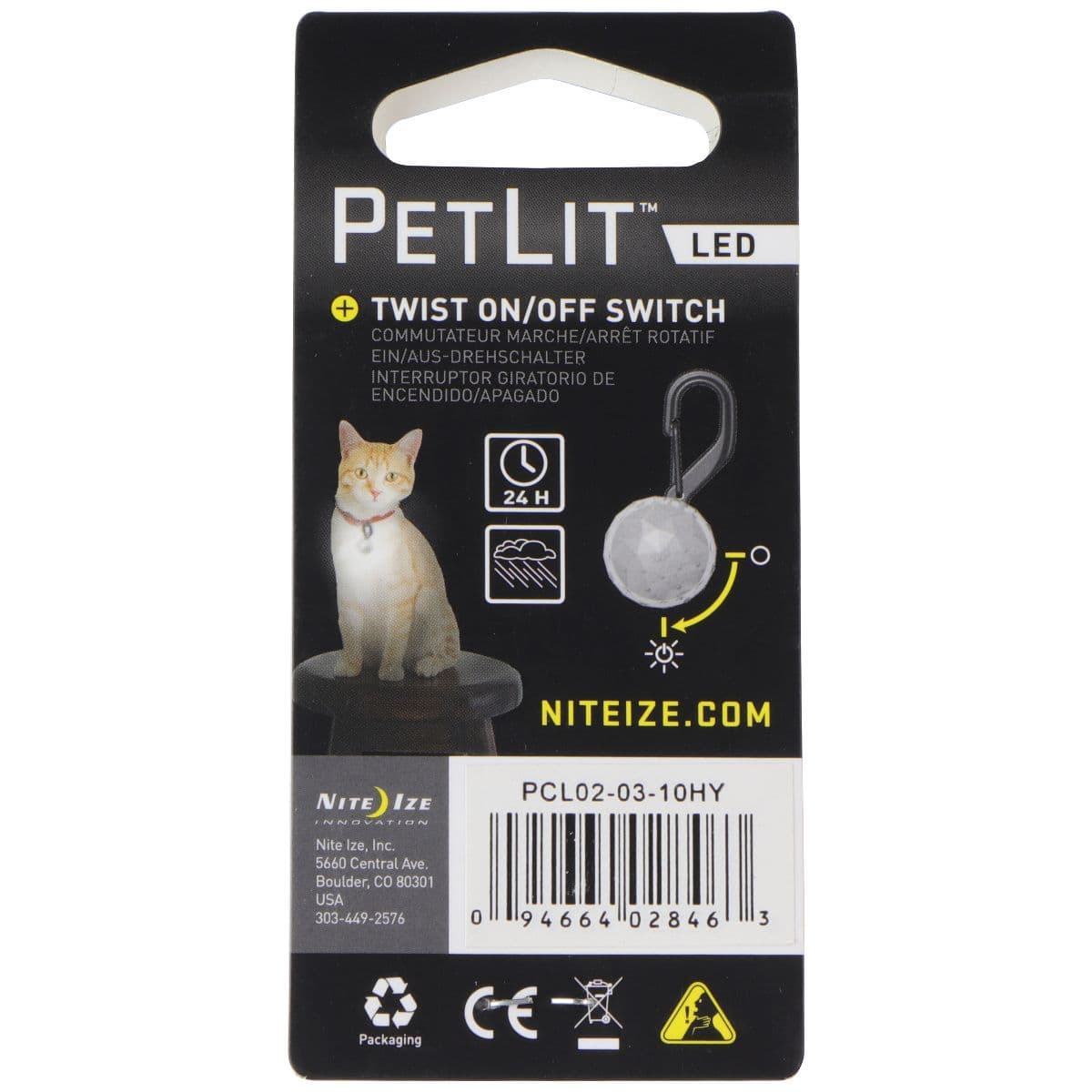Nite Ize PetLit LED Collar Light - Red Hydrant image 2