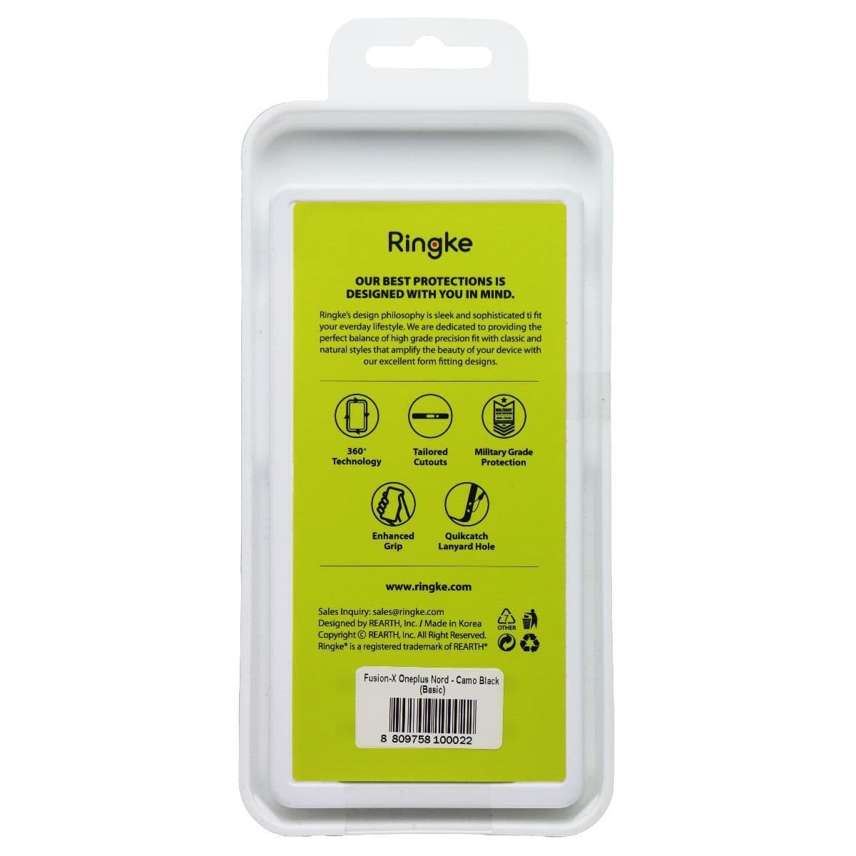 Ringke Fusion X Series Case for OnePlus Nord - Black Camo image 2