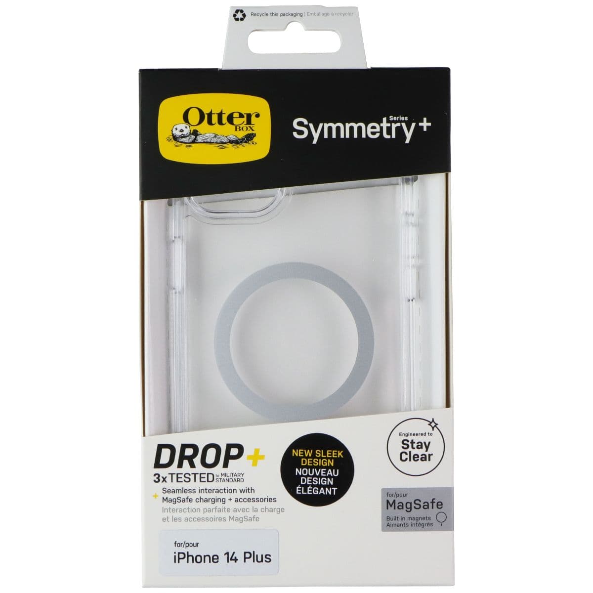 OtterBox Protection + Power Kit Case & Charger for iPhone 14 Plus - Clear/White image 3