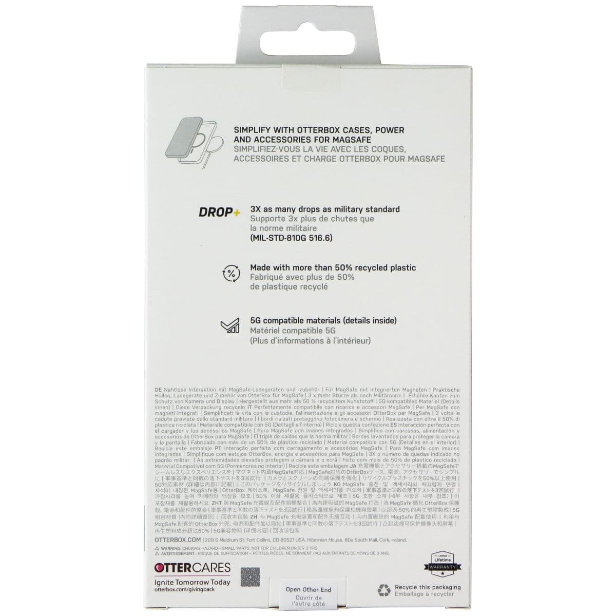 OtterBox Protection + Power Kit Case & Charger for iPhone 14 Plus - Clear/White image 4