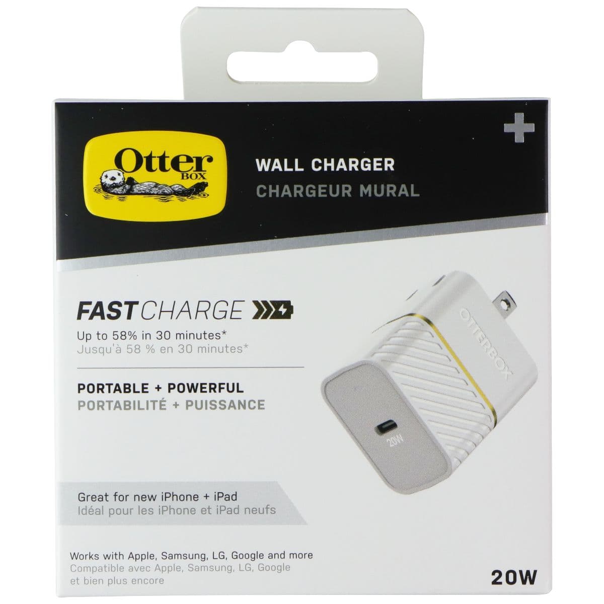 OtterBox Protection + Power Kit Case & Charger for iPhone 14 Plus - Clear/White image 7