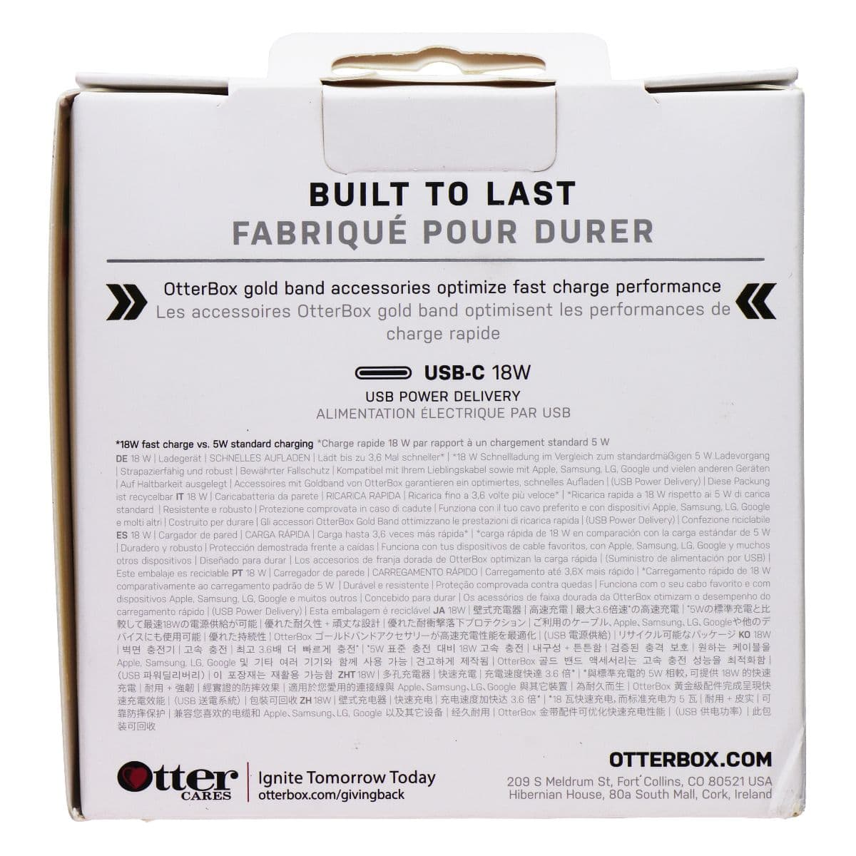 OtterBox 18W USB-C Wall Charger - White (EUROPEAN PLUG) image 2