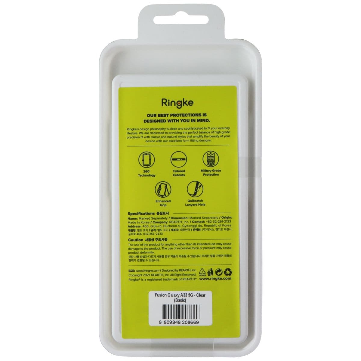 Ringke Fusion Series Case for Samsung Galaxy A33 5G - Clear image 2