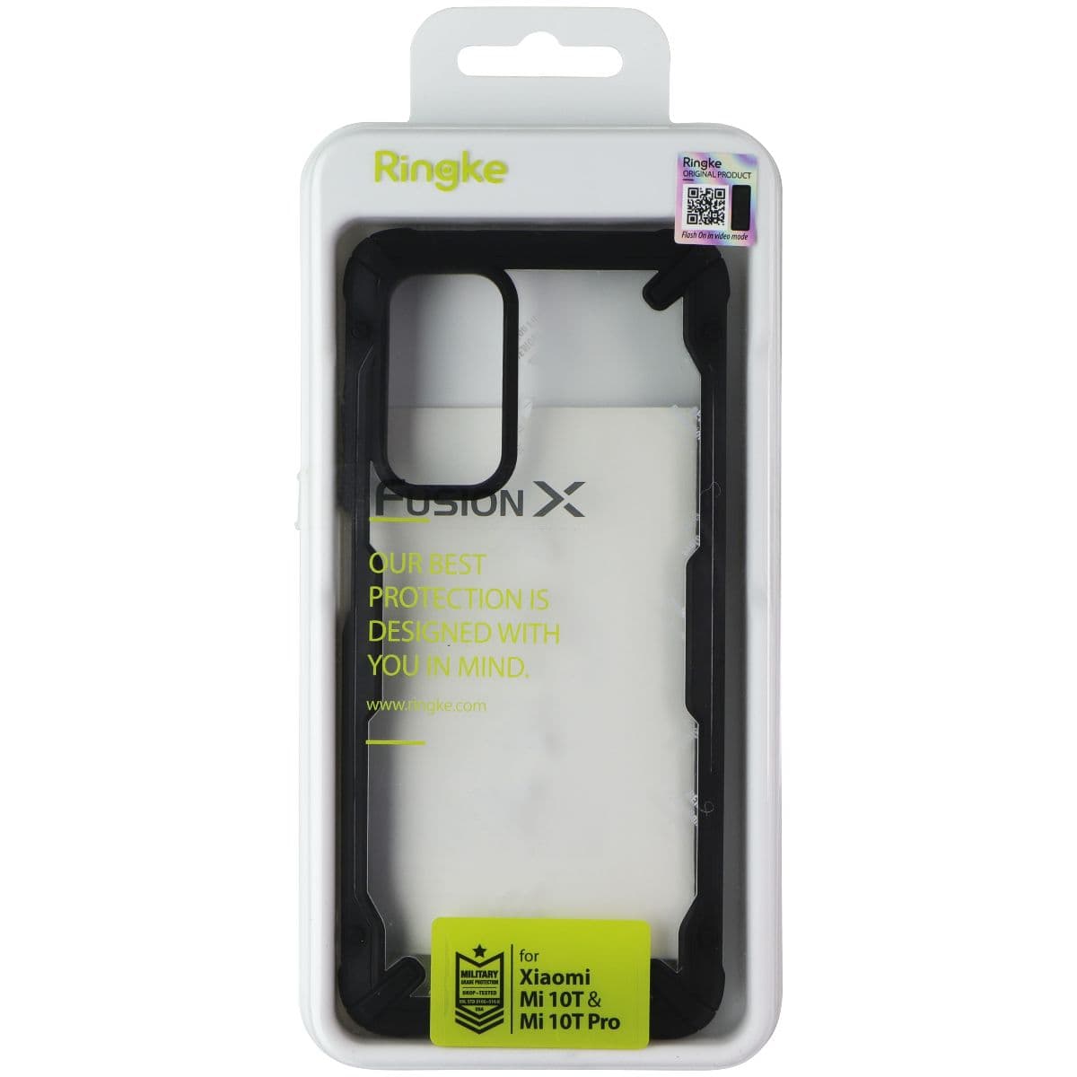 Ringke Fusion X Series Case for Xiaomi Mi 10T & Mi 10T Pro - Black/Clear image 1