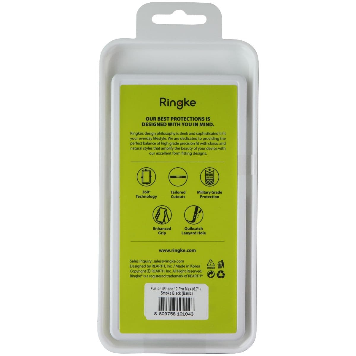 Ringke Fusion Series Case for Apple iPhone 12 Pro Max - Smoke Black image 2