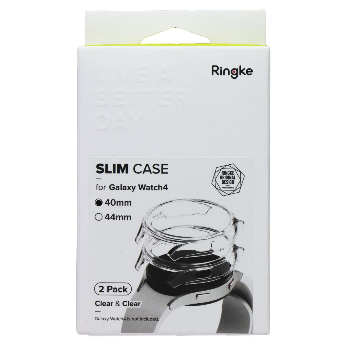 Ringke Slim Case for Samsung Galaxy Watch4 (40mm) - Clear (2 Pack) image 1