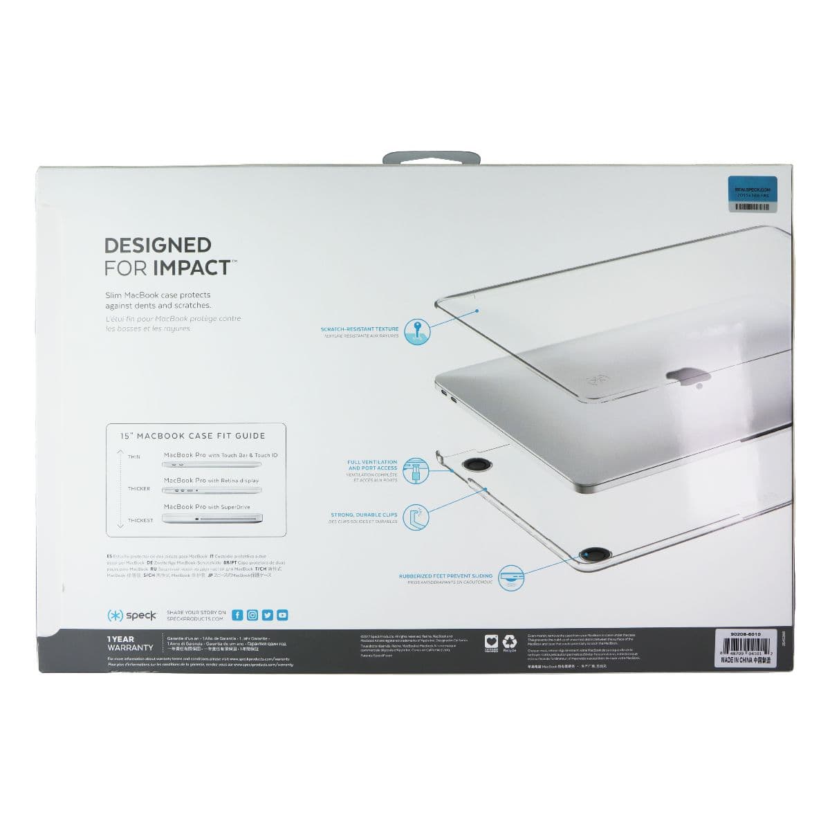 Speck SmartShell Case for MacBook Pro 15 with Touch Bar - Wild Berry Purple image 2