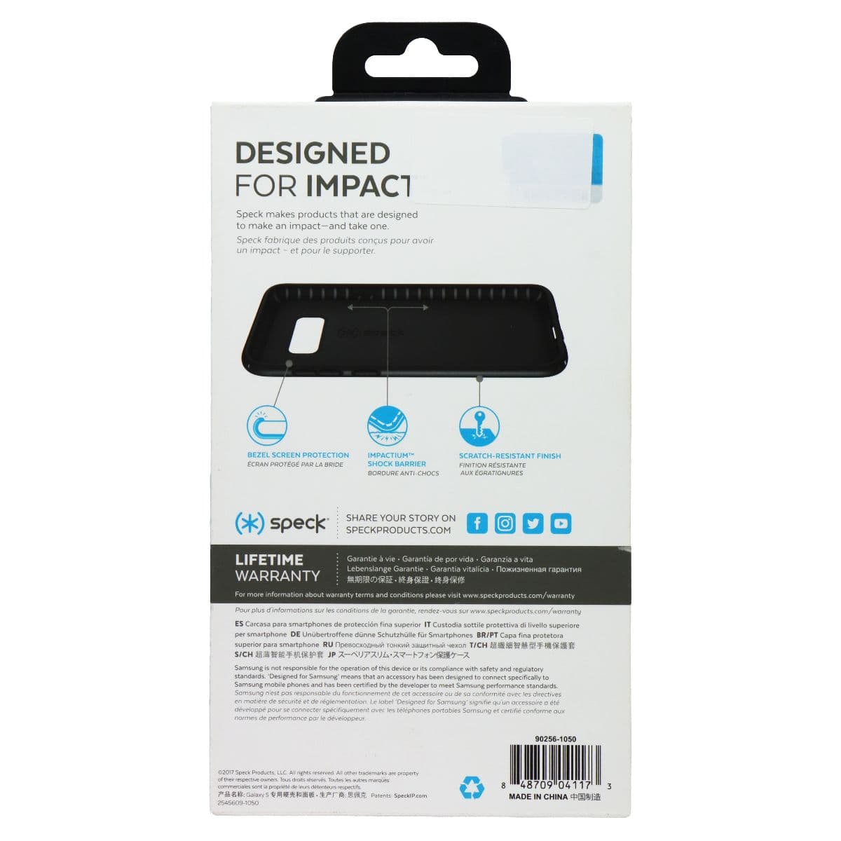 Speck Presidio Series Protective Case Cover for Samsung Galaxy S8 Plus - Black image 3