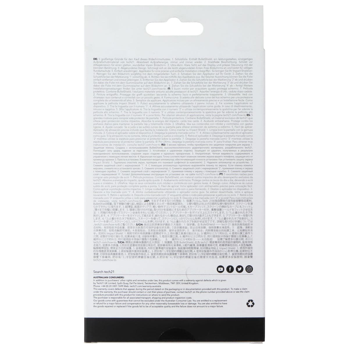 Tech21 Impact Shield Screen Protector for Samsung Galaxy S10+ image 2