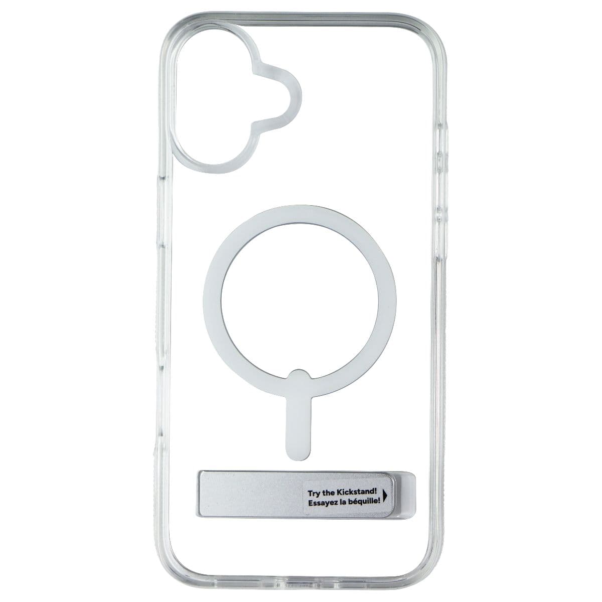 ZAGG Crystal Palace Snap Kickstand Case for MagSafe for iPhone 16 Plus - Clear image 2