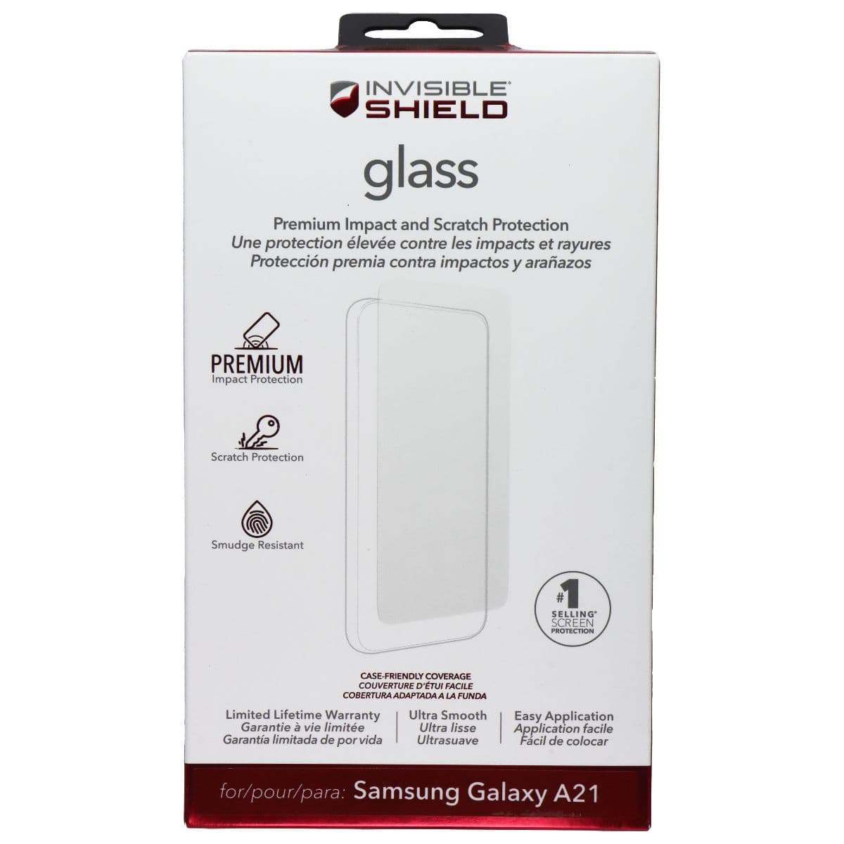ZAGG Invisible Shield Glass Screen Protector for Samsung Galaxy A21 image 1