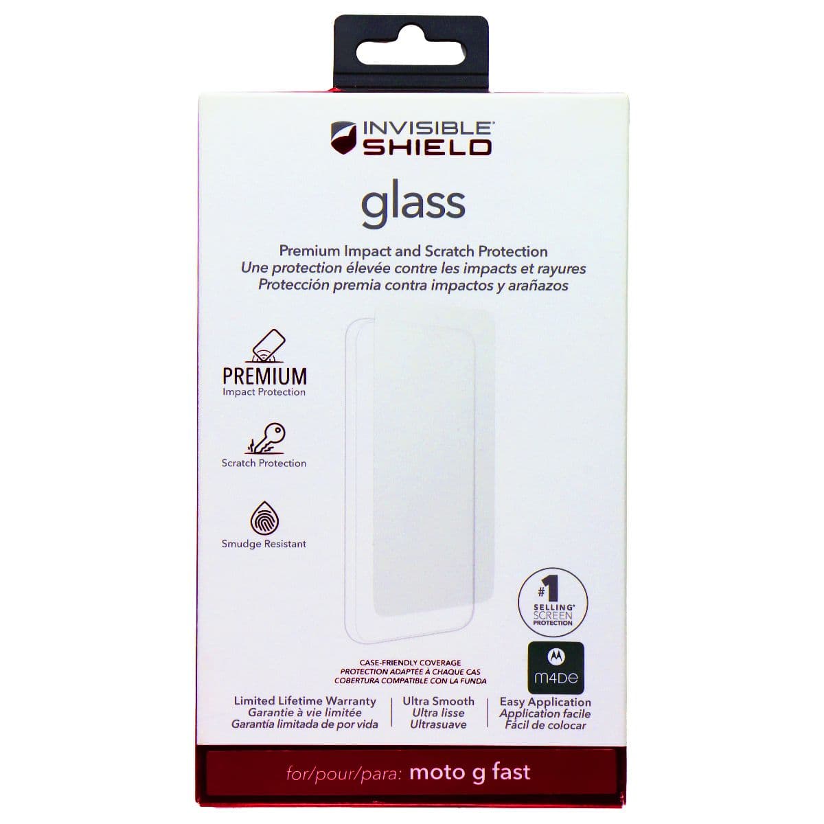 ZAGG InvisibleShield Glass Screen Protector for Moto G Fast (2020) image 1