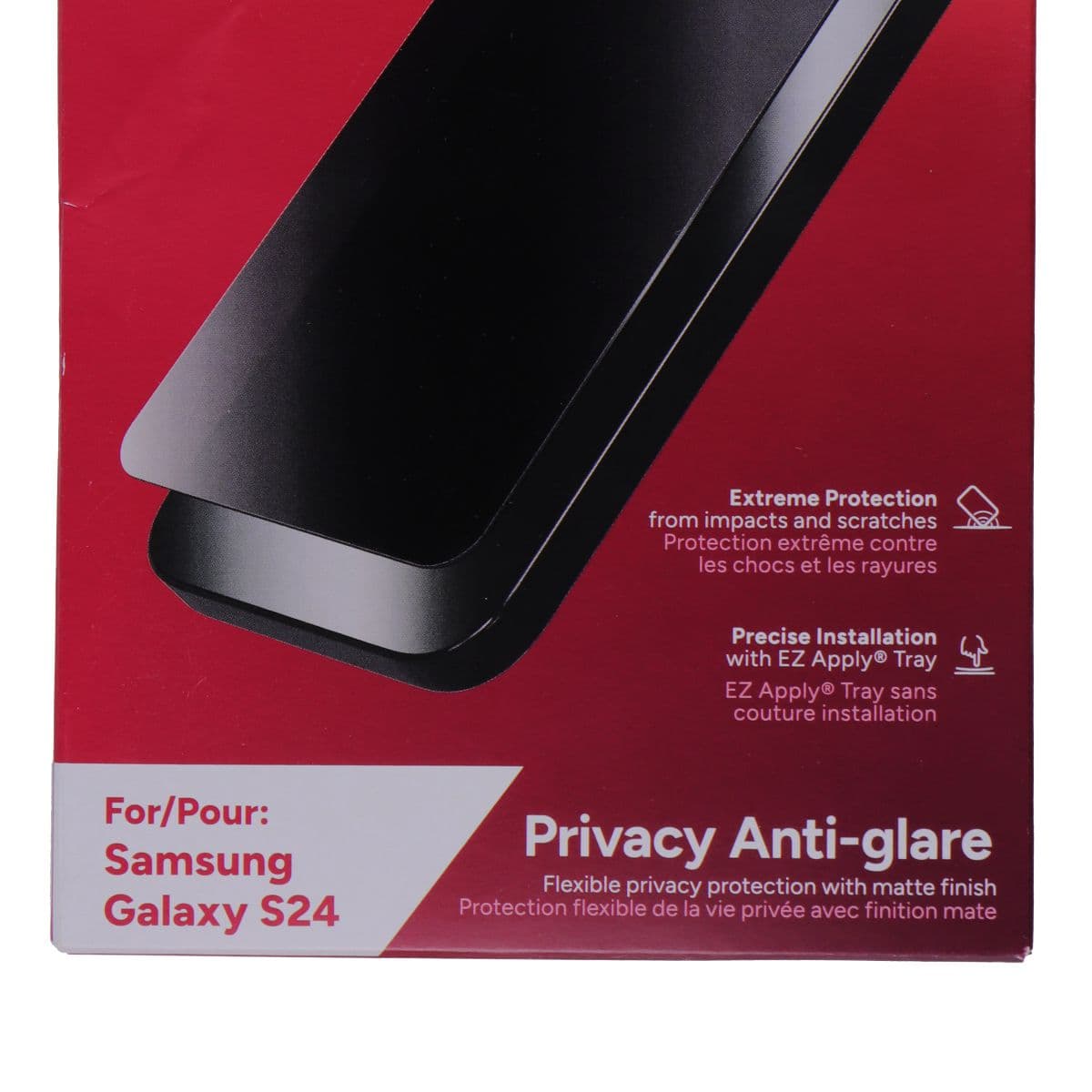 ZAGG Invisible Shield Fusion Privacy Anti-Glare Screen Protector for Galaxy S24 image 3