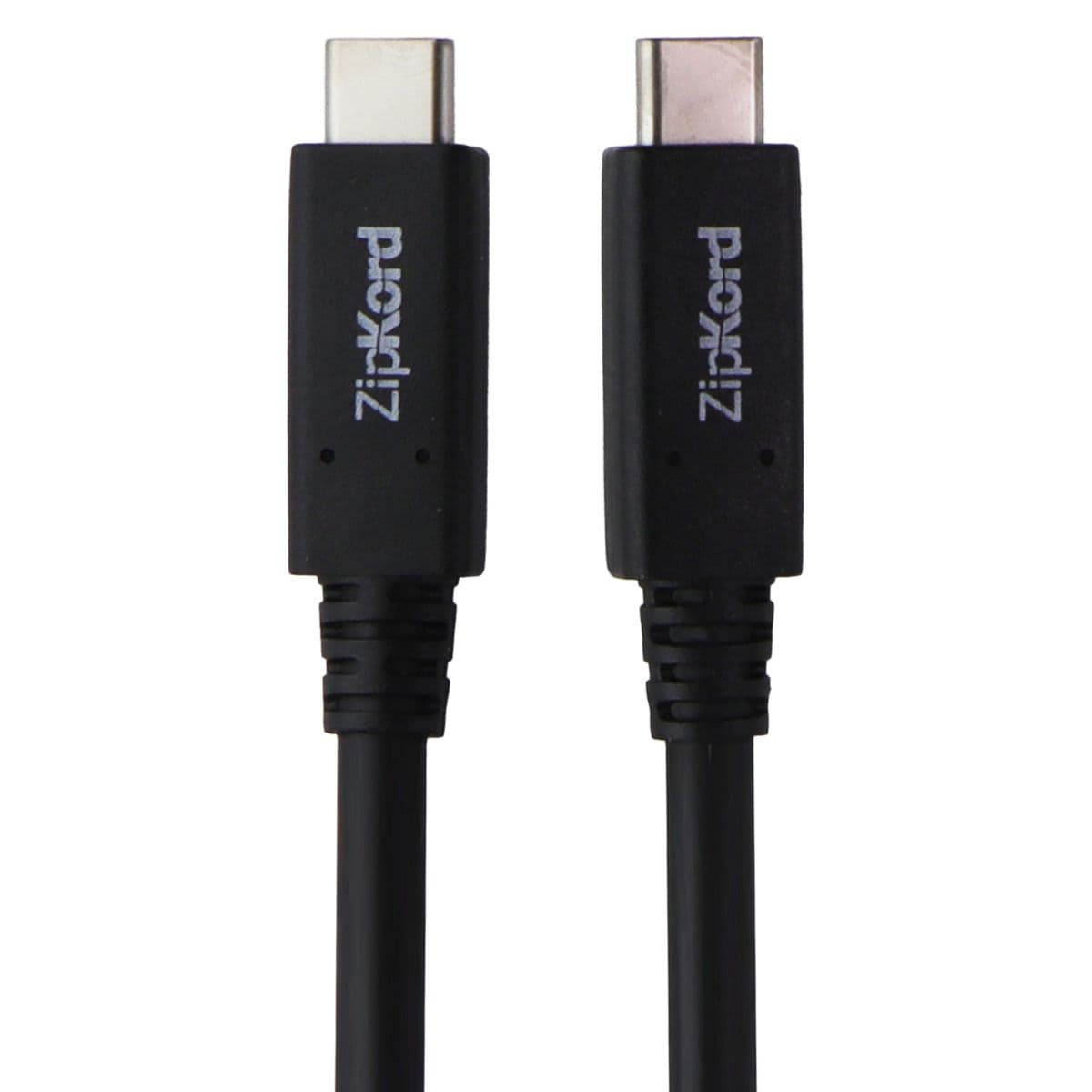 ZipKord (3-ft) USB-C to USB-C Sync & Charge Cable - Black image 1