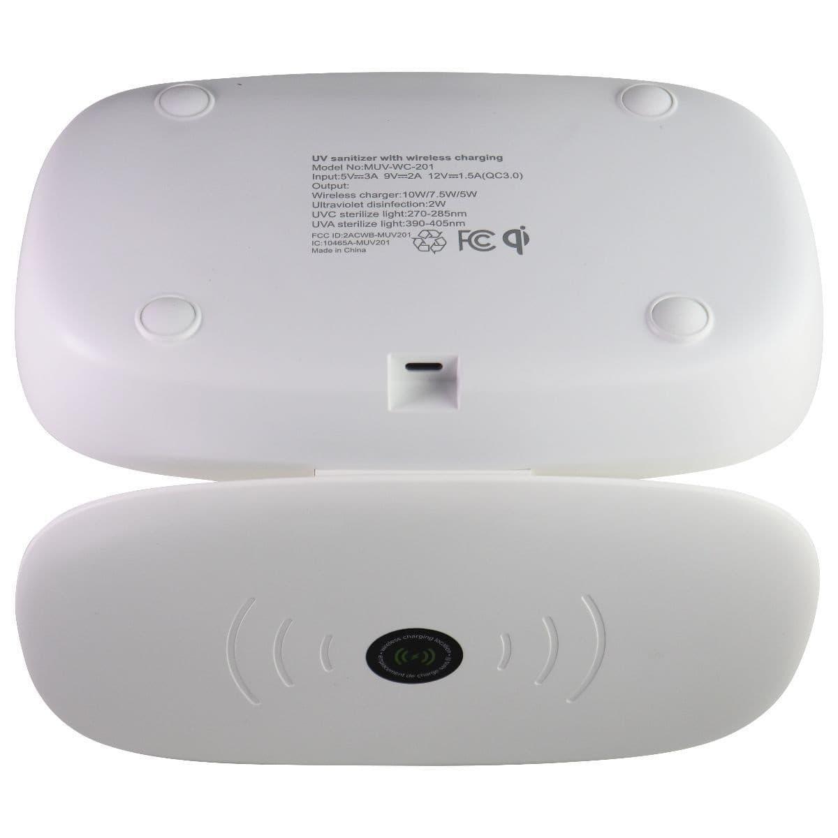 Mophie UV Sanitizer with Wireless Charging for Smartphones - White image 3