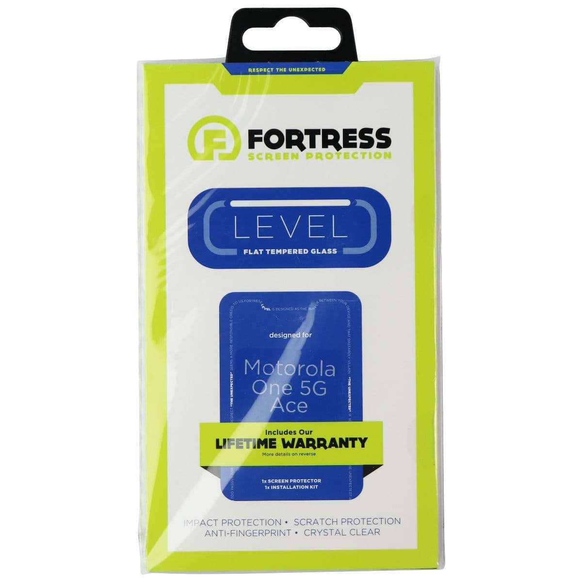 Fortress LEVEL Tempered Glass Screen Protector for Moto One 5G Ace image 1