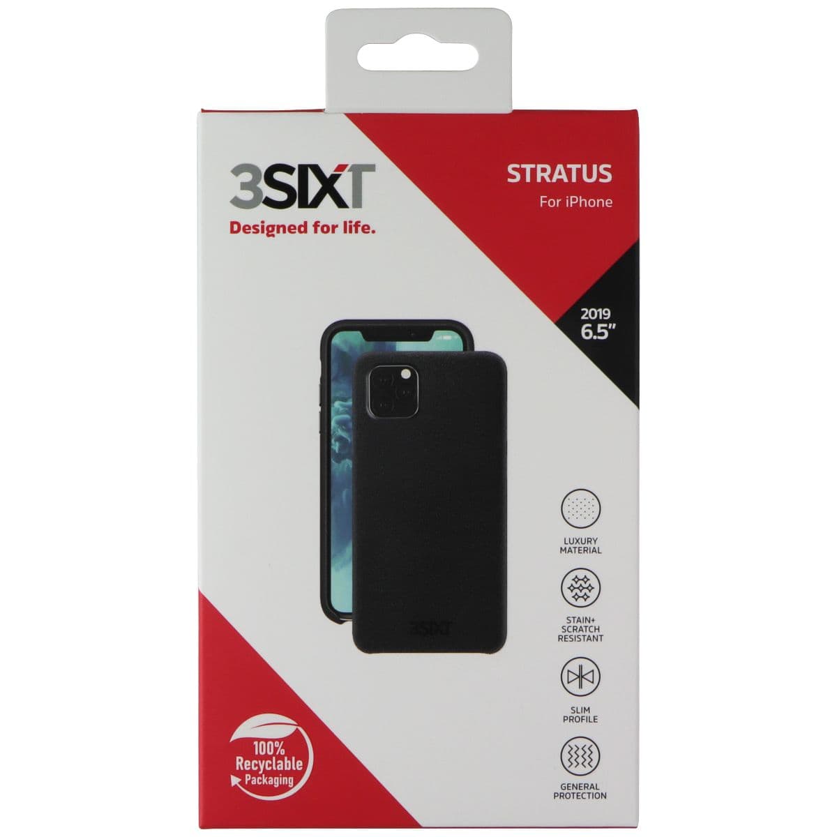 3SIXT Stratus Series Case for Apple iPhone 11 Pro Max - Black