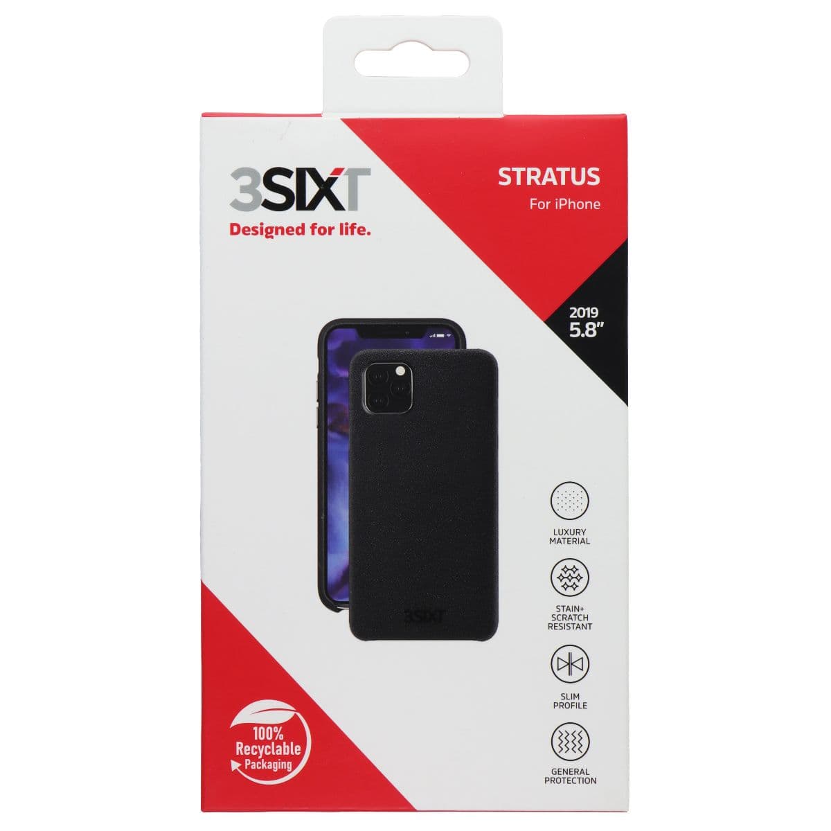 3SIXT Stratus Series Case for Apple iPhone 11 Pro - Black image 1