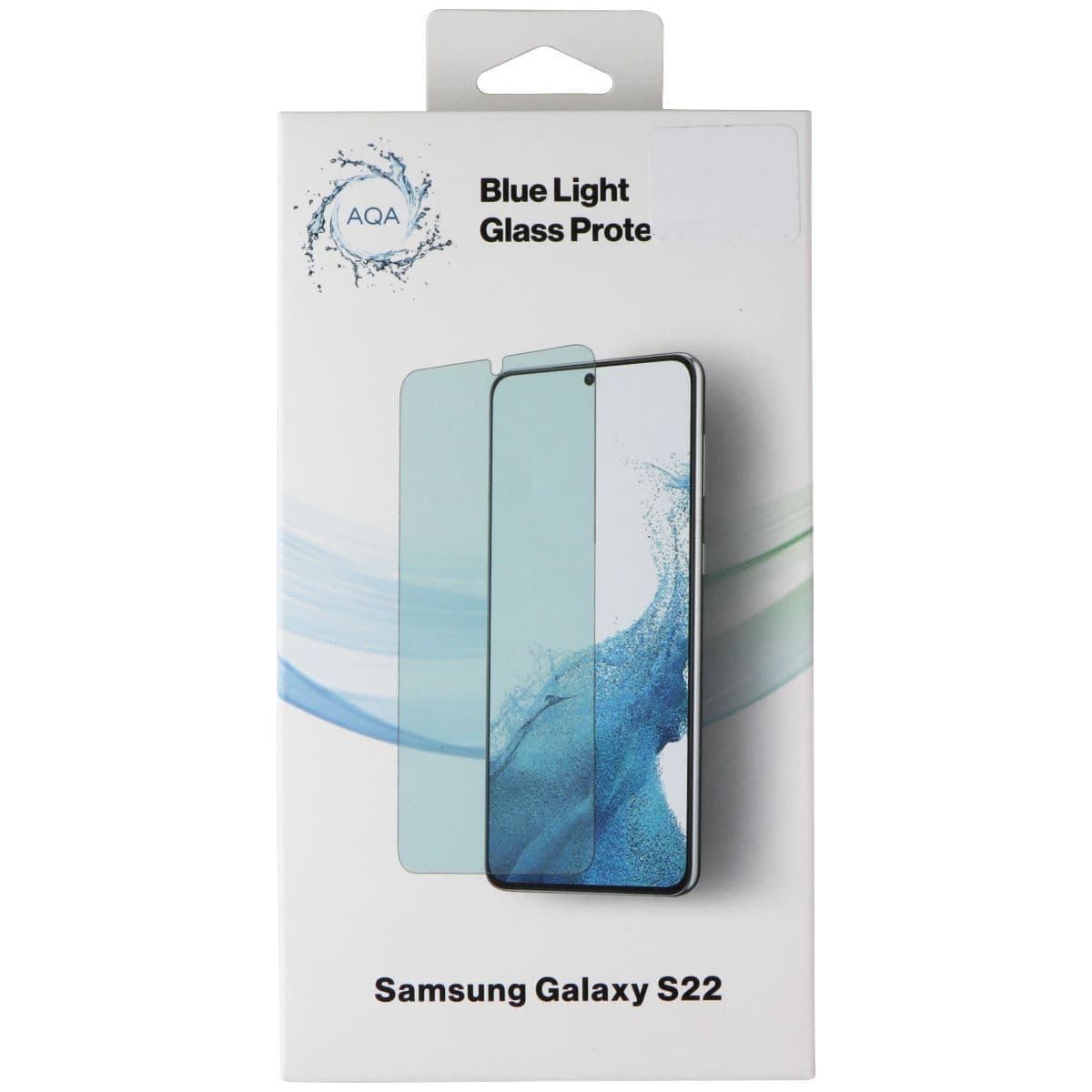 AQA Blue Light Glass Screen Protector for Samsung Galaxy S22 - Clear image 1