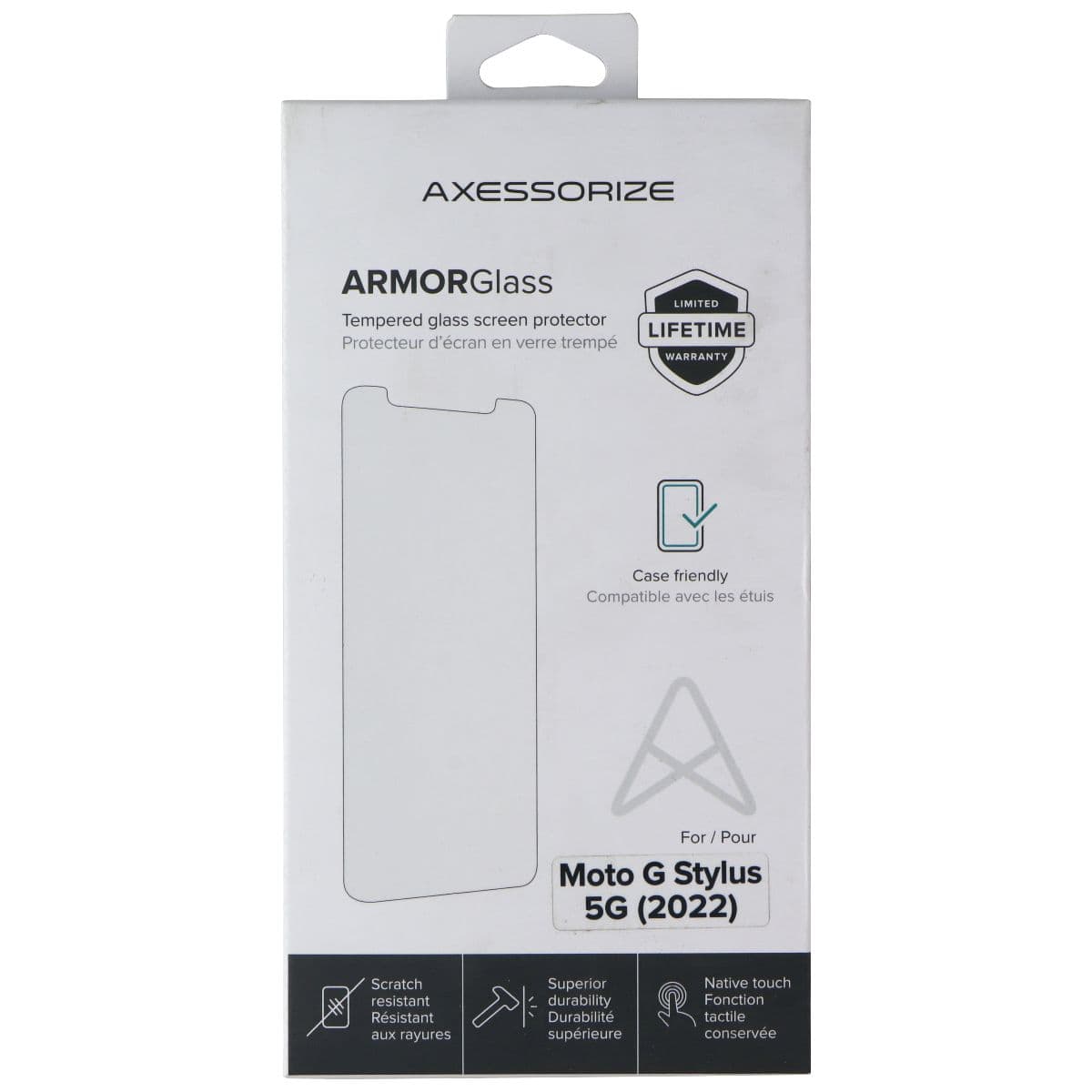 Axessorize ArmorGlass Tempered Screen Protector for Moto G Stylus 5G (2022) image 1