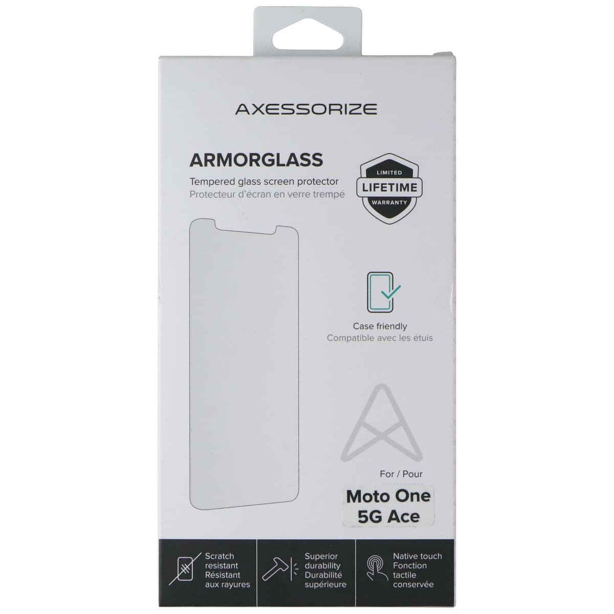 Axessorize ARMORGlass Screen Protector for Motorola Moto One 5G Ace image 1