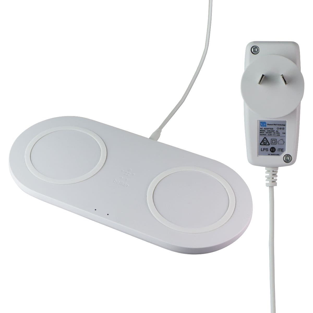 Belkin BoostCharge 10W Dual Wireless Charging Pad - White (Australian Version) image 1