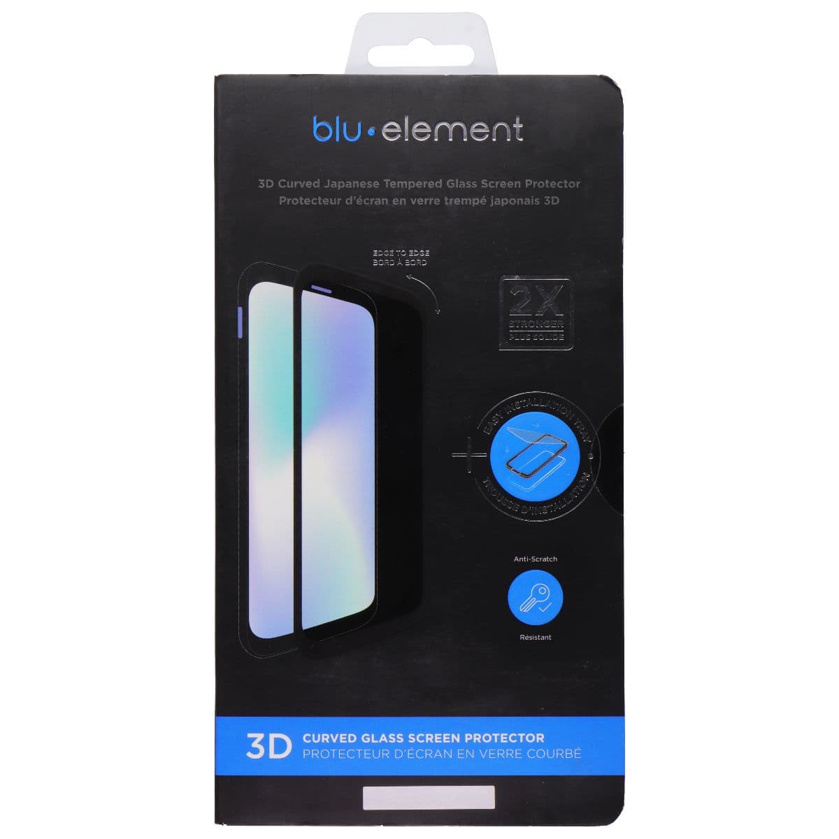 Blu Element 3D Curved Glass Screen Protector for Google Pixel 6 Pro - Clear image 1