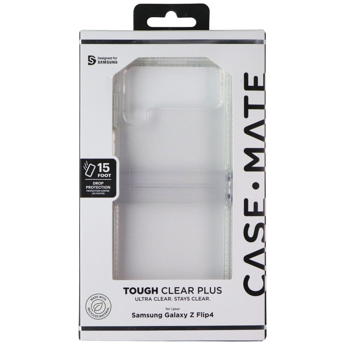 Case-Mate Tough Clear Plus Series Case for Samsung Galaxy Z Flip4 - Clear