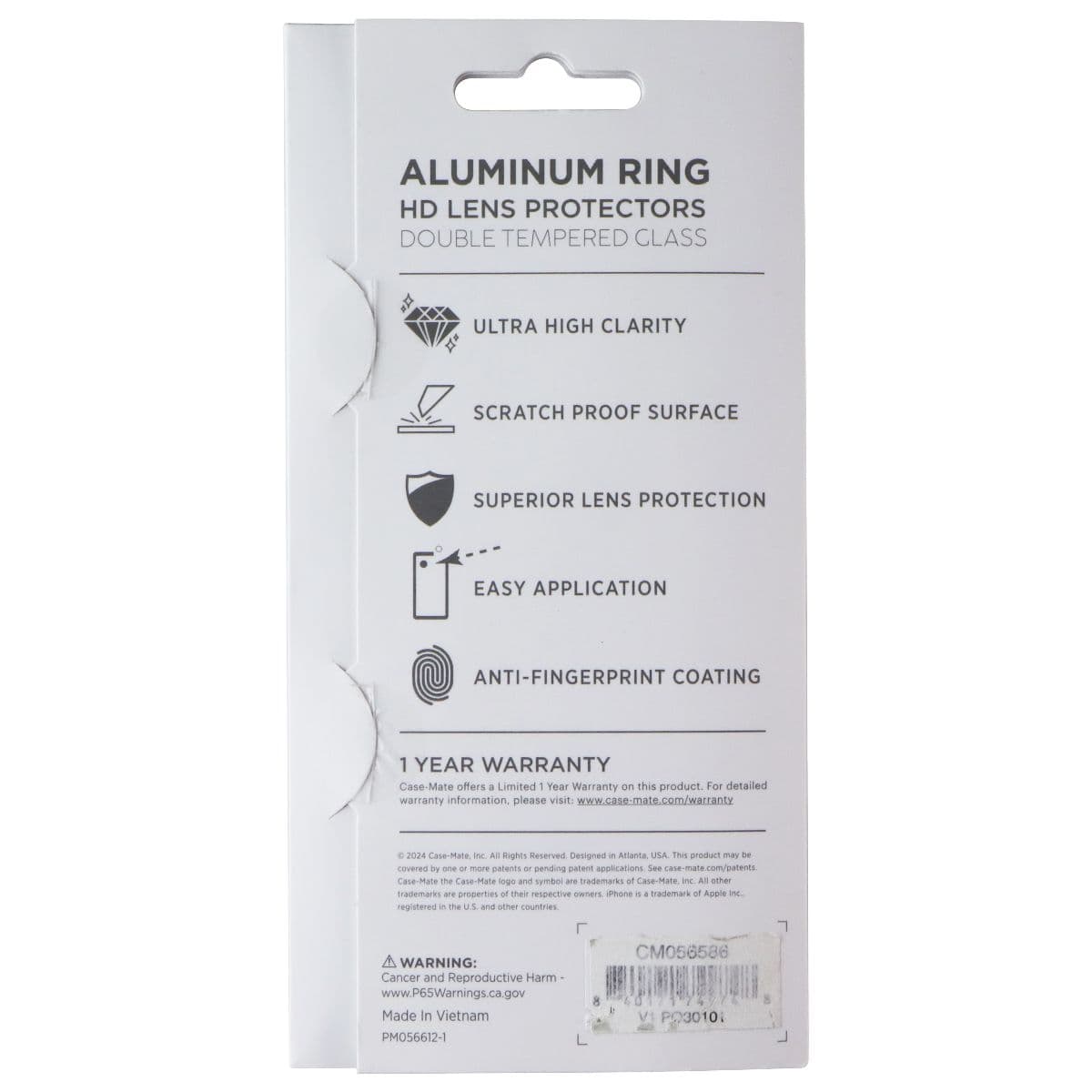 Case-Mate HD Aluminum Ring HD Lens Protector for Apple iPhone 16e - Twinkle image 2