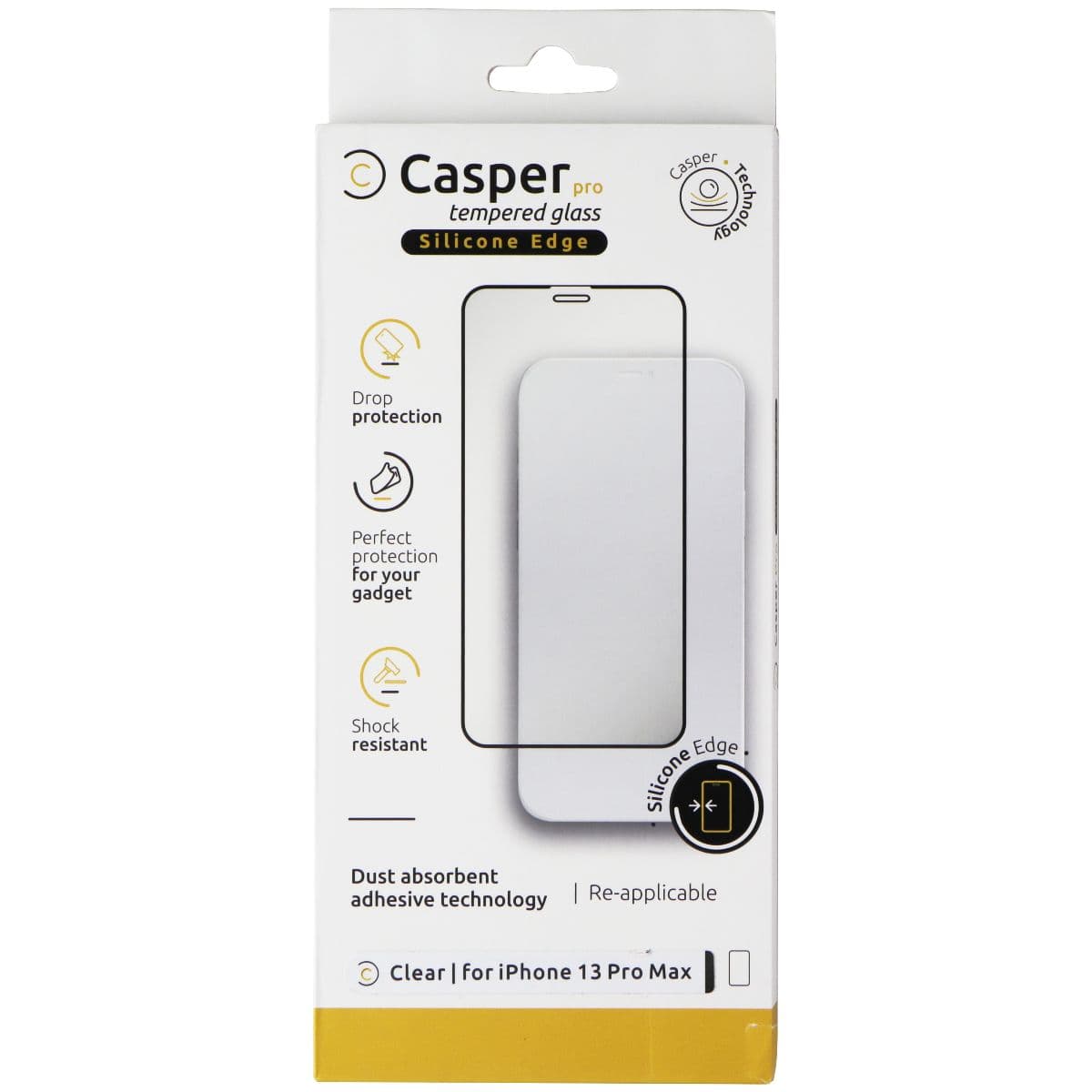 Casper Pro Tempered Glass with Silicone Edge for Apple iPhone 13 Pro Max image 1