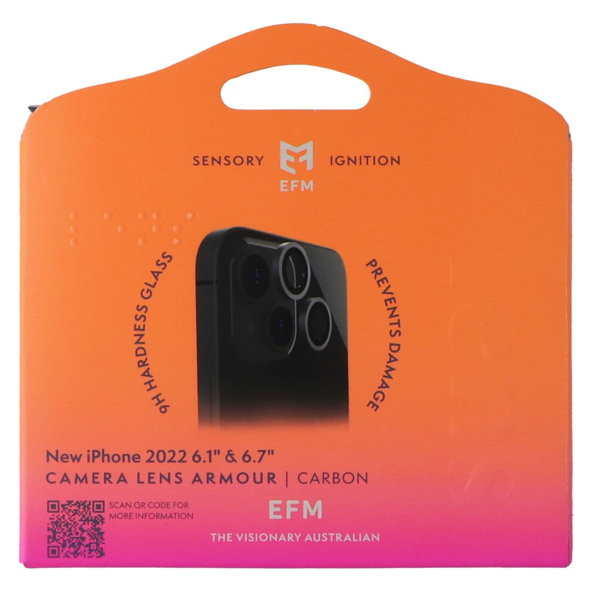 EFM Camera Lens Armour for Apple iPhone 14 / 14 Plus - Carbon image 1