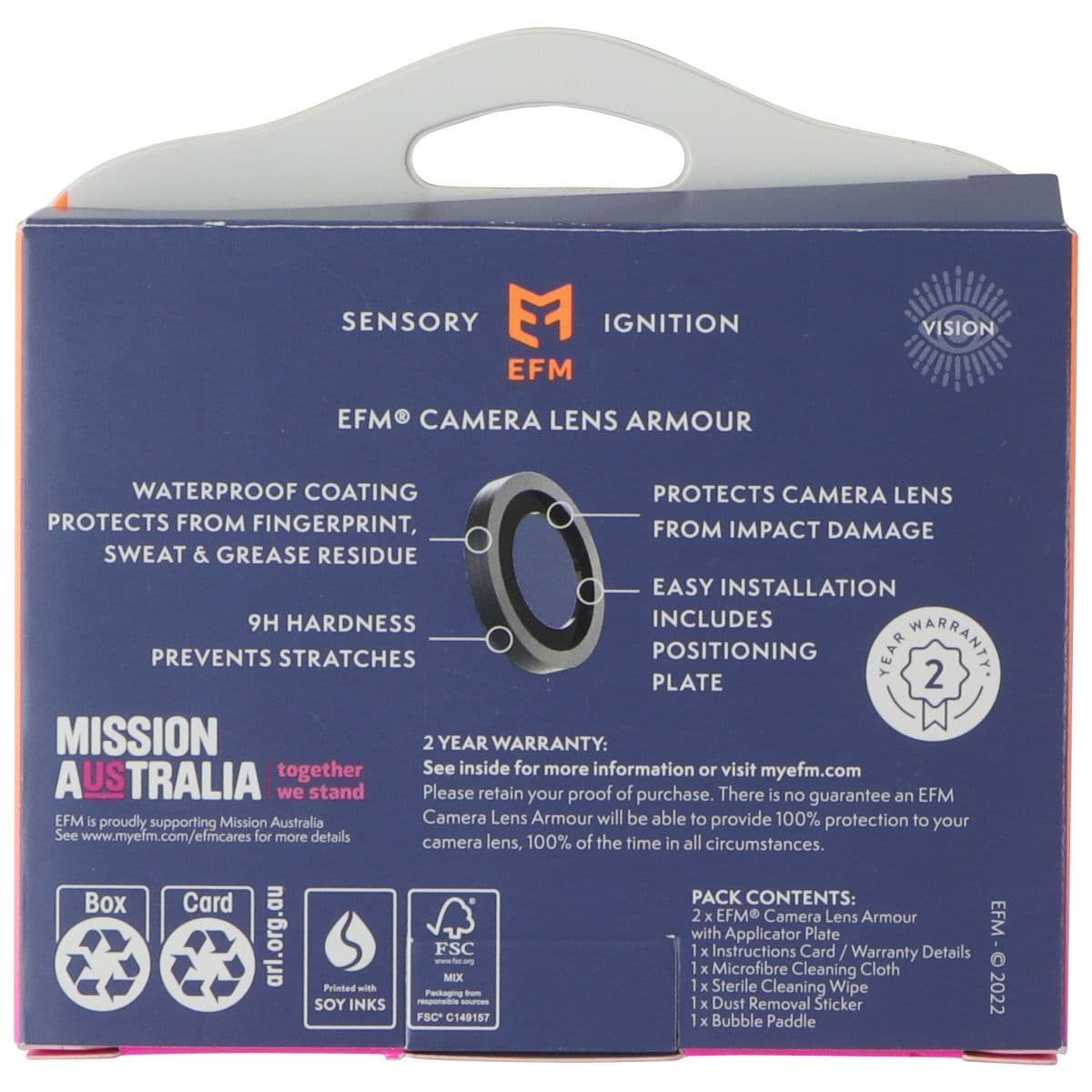 EFM Camera Lens Armour for Apple iPhone 14 / 14 Plus - Carbon image 2