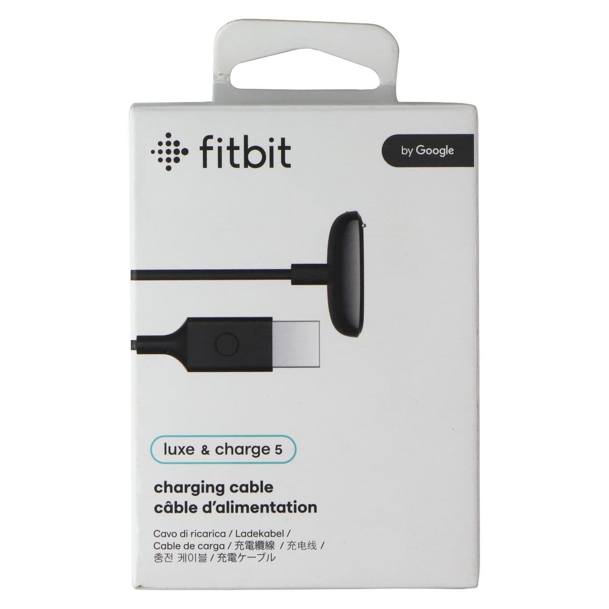 Fitbit Charging Cable for Fitbit Luxe and Charge 5 Smart Watches - Black image 2