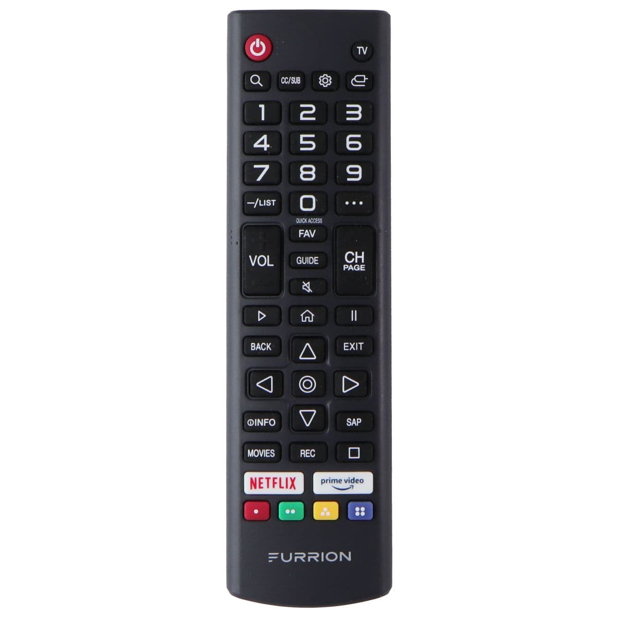 Furrion Remote Control HR-B203 with Netflix / Prime Video Buttons - Gray image 1