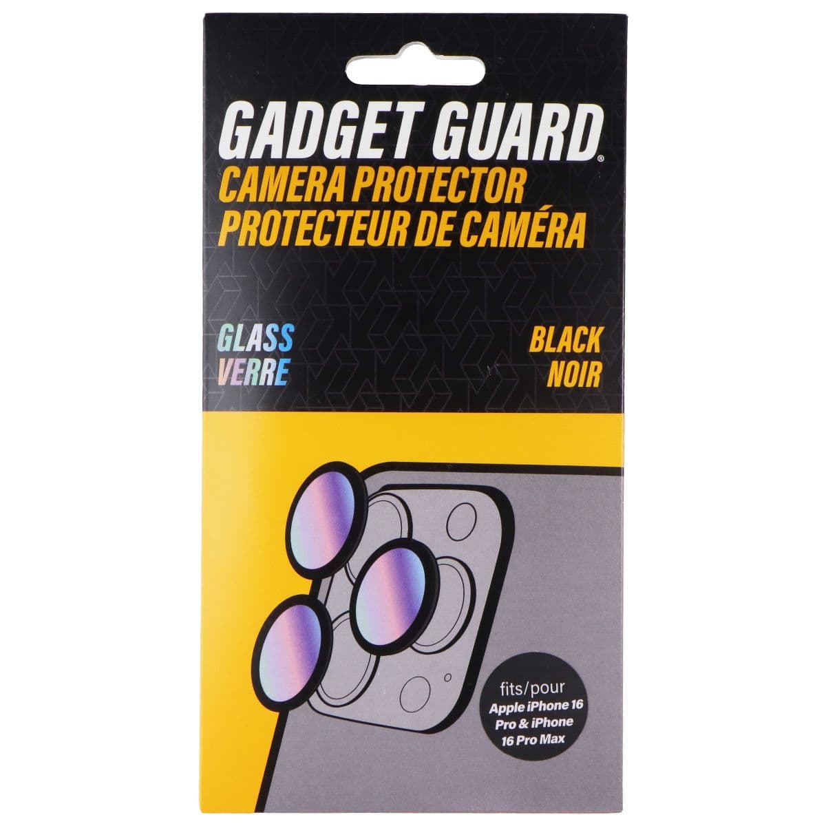 Gadget Guard Glass Camera Protector for Apple iPhone 16 Pro / 16 Pro Max - Black image 1