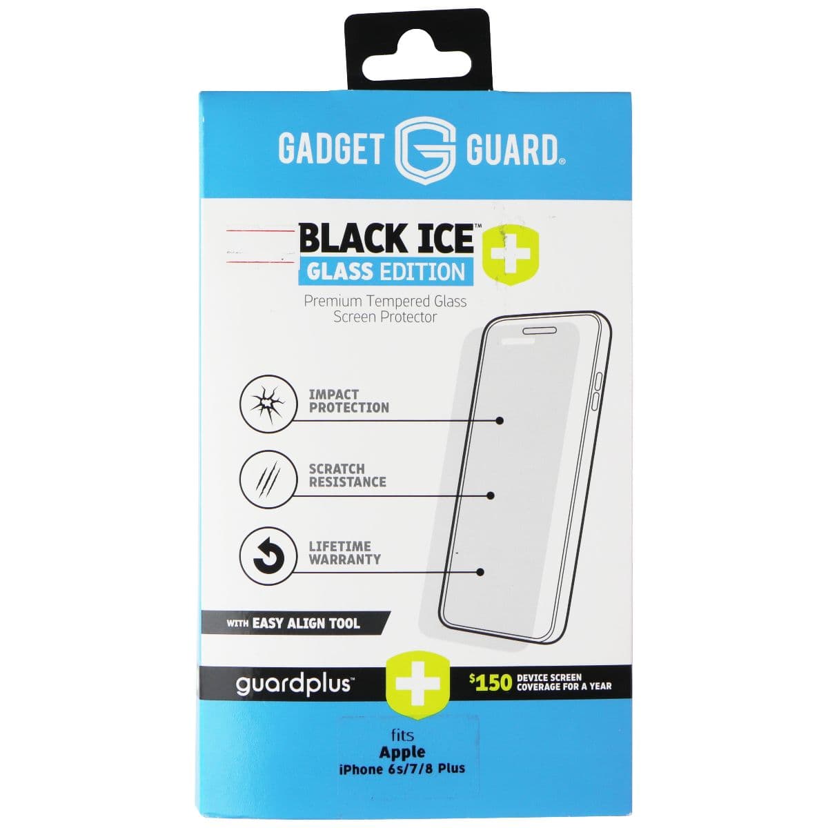 Gadget Guard Black Ice Glass Edition w/ Guard Plus for Apple iPhone 6s/7/8 Plus image 1