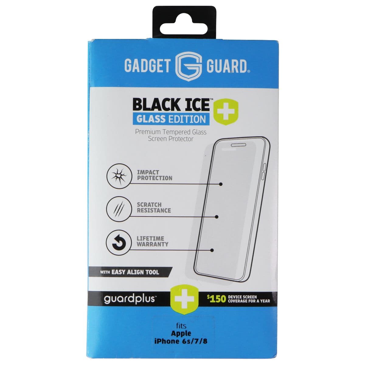 Gadget Guard Black Ice+ Glass Screen Protector for Apple iPhone 6s / 7 /8 image 1