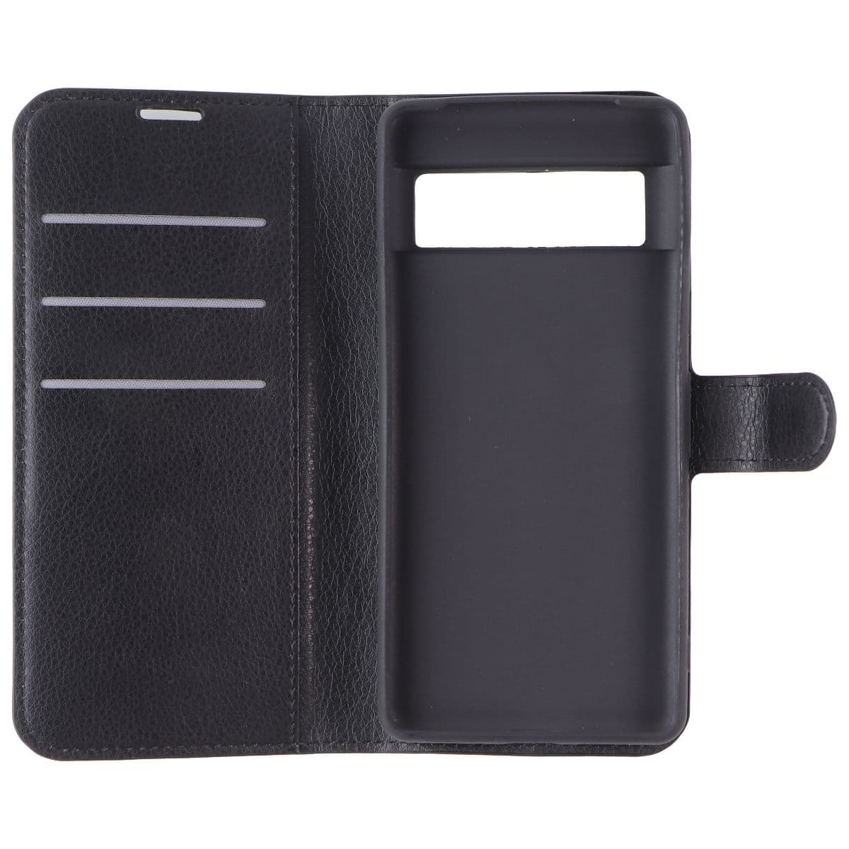Generic Faux Leather Folio Case for Google Pixel 7 - Black image 3