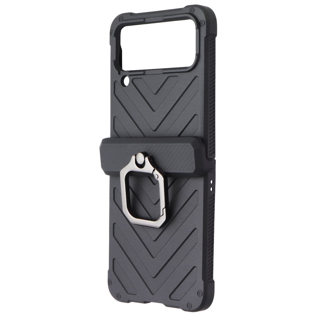 Generic Case with Black Hinge for Samsung Galaxy Z Flip4  - Black image 1