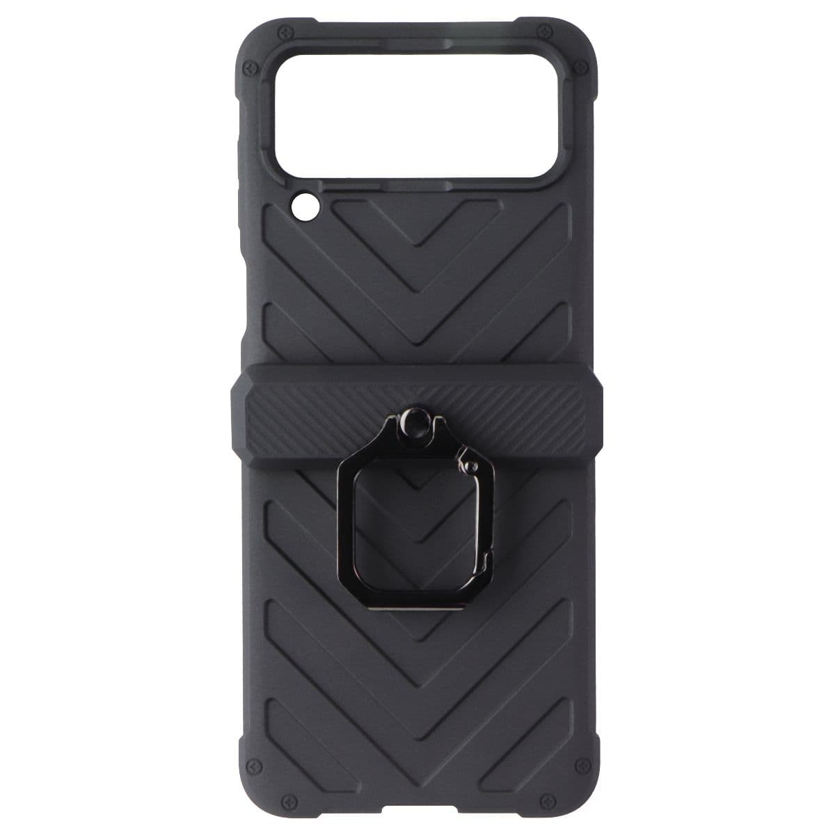 Generic Case with Black Hinge for Samsung Galaxy Z Flip4  - Black image 2